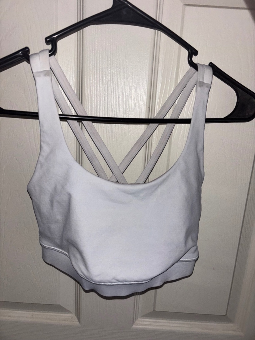 Lululemon white sports bra size 4